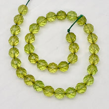 Load image into Gallery viewer, Amber Faceted Round Beads | 6mm | Green | 11 Bead(s)
