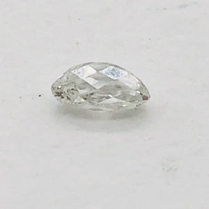 0.23cts Natural White Diamond Tabiz Briolette Bead 10617G