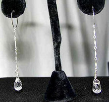 Load image into Gallery viewer, Sparkling Quartz Solid Sterling Silver Earrings 300031 - PremiumBead Alternate Image 5
