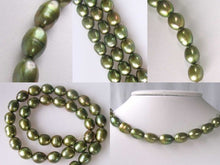 Load image into Gallery viewer, 8.5-10x13mm Sage Green Freshwater Pearl 16&quot; Strand 110133 - PremiumBead Primary Image 1
