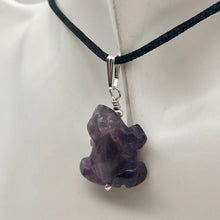 Load image into Gallery viewer, Ribbit Amethyst Frog Solid Sterling Silver Pendant 509266AMS - PremiumBead Alternate Image 8
