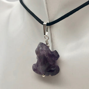 Ribbit Amethyst Frog Solid Sterling Silver Pendant 509266AMS - PremiumBead Alternate Image 8