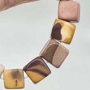 14 Australian Mookaite 8x8x7mm Cube Beads - PremiumBead Alternate Image 4