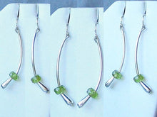 Load image into Gallery viewer, Green Peridot &amp; 925 Sterling Silver Earrings 6487 - PremiumBead Alternate Image 4
