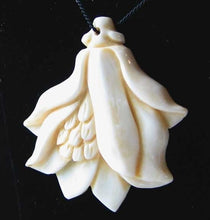 Load image into Gallery viewer, Carved Waterbuffalo Bone Tropical Flower Bead 9647 - PremiumBead Primary Image 1
