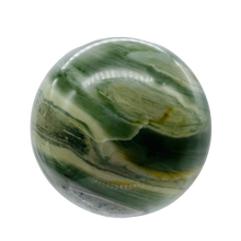 Load image into Gallery viewer, Serpentine Banded 312g Sphere | 2.5" | Green White | 1 Sphere |
