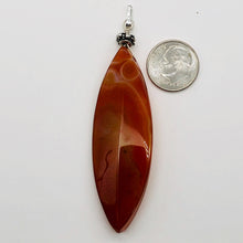 Load image into Gallery viewer, Sardonyx Sterling Silver Marquis Briolette Pendant | 2 3/4&quot; Long | Red | 1 ea |
