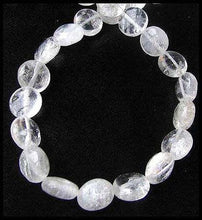 Load image into Gallery viewer, Sparkle Icy Quartz 12x6.5mm Coin Bead 8&quot; Strand 008458 - PremiumBead Primary Image 1
