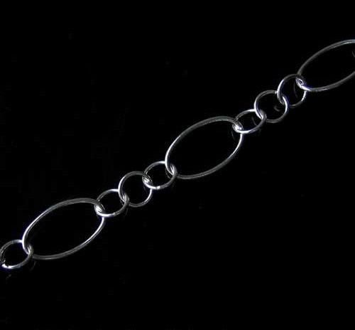 Perfect Polished Solid Sterling Silver Oval Chain 9 inches 10324 - PremiumBead Primary Image 1