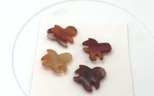 Load and play video in Gallery viewer, Natural Red Carnelian Dangly Octopi Beads | 18x20x4mm | Orange |  Bead(s)
