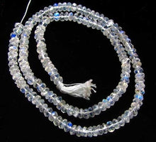 Load image into Gallery viewer, Wow Rainbow Moonstone Faceted Roundel Bead Strand107488 - PremiumBead Primary Image 1
