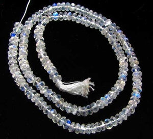 Wow Rainbow Moonstone Faceted Roundel Bead Strand107488 - PremiumBead Primary Image 1