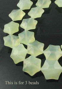 3 Twinkle Carved Serpentine 6-Point Star Beads 9245SP - PremiumBead Primary Image 1