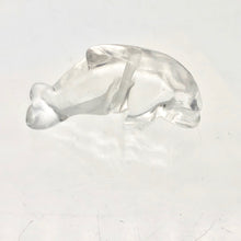 Load image into Gallery viewer, Jumping 2 Carved Natural Quartz Crystal Dolphin Beads | 25x11x8mm | Clear - PremiumBead Alternate Image 6
