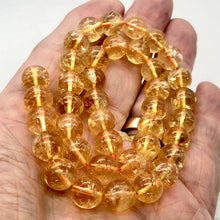 Load image into Gallery viewer, Citrine Stone Half Strand Round | 10mm | Gold | 18 Bead(s)
