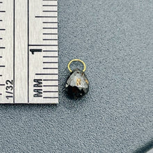 Load image into Gallery viewer, .71cts Natural Black Conflict Free Diamond 18K Pendant Bead | 5x4.25mm |
