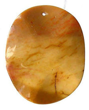 Load image into Gallery viewer, Hot Mustard Mookaite 49x39mm Oval Pendant Bead 8146G - PremiumBead Primary Image 1
