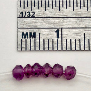 3 Merlot Mozambique Garnet Faceted Roundel Beads 7659 - PremiumBead Alternate Image 4