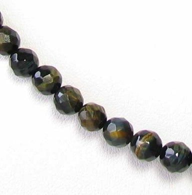 Flash Midnight Tigereye 6mm Faceted Bead Strand 110240 - PremiumBead Primary Image 1