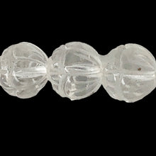 Load image into Gallery viewer, Rare! 3 Hand Carved Quartz Lotus 12mm Beads
