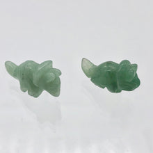 Load image into Gallery viewer, Dinosaur 2 Carved Aventurine Triceratops Beads | 22x12x7.5mm | Green - PremiumBead Alternate Image 3
