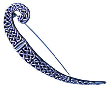 Load image into Gallery viewer, Intricate! Celtic Sterling Silver Knot Brooch Pin | 2 1/2&quot; Long |
