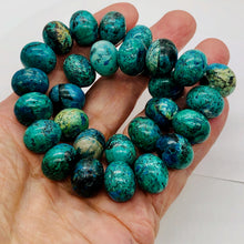 Load image into Gallery viewer, Premium! Chrysocolla 14mm Roundel Bead 8&quot; Strand 9651HS
