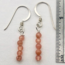 Load image into Gallery viewer, Stiletto Gem Quality Rhodochrosite Drop Silver Earrings - PremiumBead Primary Image 1
