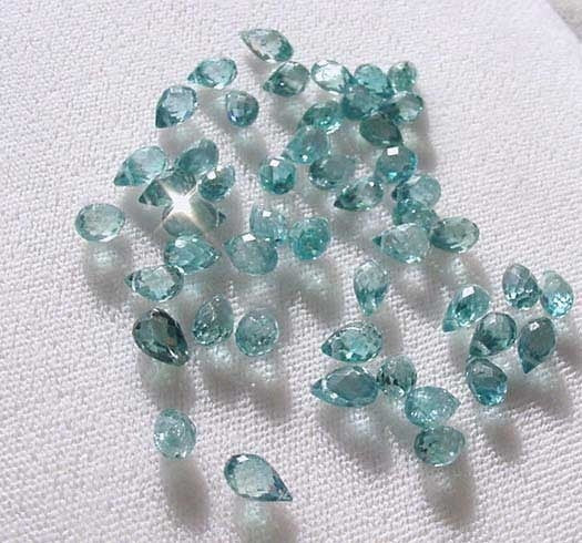 1 Very Rare Natural Blue Zircon Faceted Briolette 4881A - PremiumBead Primary Image 1
