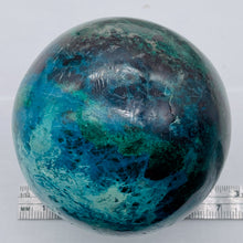 Load image into Gallery viewer, Chrysocolla Cuprite Scry Crystal Round Sphere | 60mm | Blue/Copper | 1 |

