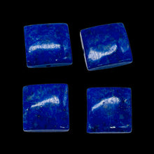 Load image into Gallery viewer, Lapis Lazuli Square | 13x13x5mm | Blue Silver | 4 Beads
