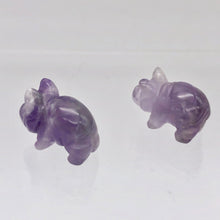 Load image into Gallery viewer, Purple Piggies 2 Hand Carved Amethyst Pig Beads 009274Aml | 22x13x11mm | Purple - PremiumBead Alternate Image 5
