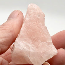 Load image into Gallery viewer, Rose Quartz Crystal Specimen - Three Sided Pyramid 46 Grams
