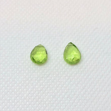Load image into Gallery viewer, Peridot Faceted Briolette Beads Matched Pair - PremiumBead Alternate Image 3
