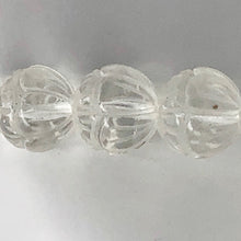 Load image into Gallery viewer, Rare! 3 Hand Carved Quartz Lotus 12mm Beads - PremiumBead Primary Image 1
