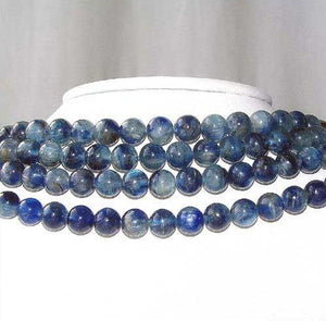 Rare! 2! Blue Kyanite 9mm Round Beads 008475 - PremiumBead Alternate Image 2