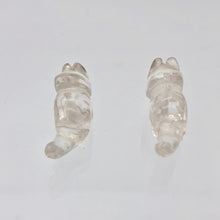 Load image into Gallery viewer, Dinosaur 2 Carved Quartz Triceratops Beads | 21.5x12x7.5mm | Clear - PremiumBead Alternate Image 9
