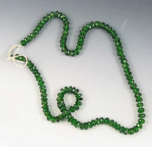 143cts Natural Green Chrome Diopside Faceted Strand 9797 - PremiumBead Primary Image 1