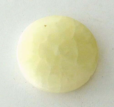 2 Pale Lemon Hemimorphite 30x7mm Disc Pendant Beads 7654 - PremiumBead Primary Image 1