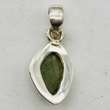 Load image into Gallery viewer, Moldavite Sterling Silver Drop | 1&quot; Long | Green | 1 1&quot; Long |
