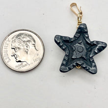 Load image into Gallery viewer, Hematite Starfish Pendant Necklace | Semi Precious Stone | 14k gf Pendant - PremiumBead Alternate Image 7
