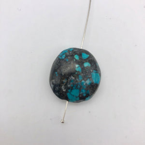 4 Genuine Natural Turquoise Nugget Beads | 245.4 cts | Blue/Black | 4 Beads - PremiumBead Alternate Image 9