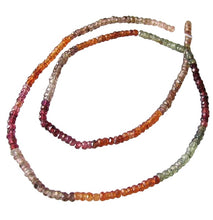 Load image into Gallery viewer, Fancy Natural Autumn Sapphire Faceted Bead Strand109922
