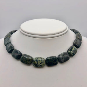 4 Wild Forest Green Sediment Stone Pendant Beads 008561 - PremiumBead Alternate Image 6