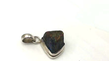 Load and play video in Gallery viewer, Exotic Chalcopyrite Crystal Sterling Silver Pendant! | 1 5/8x3/4&quot; | Copper |
