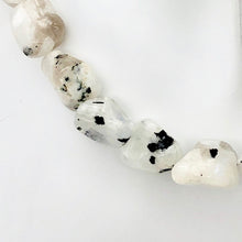 Load image into Gallery viewer, Unusual Tourmalinated Moonstone nugget bead strand - PremiumBead Alternate Image 6
