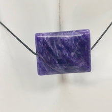 Load image into Gallery viewer, 32cts of Rare Rectangular Pillow Charoite Bead | 1 Beads | 23x18x8mm | 10872D - PremiumBead Alternate Image 7
