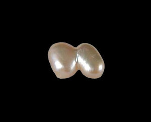 1 Precious Natural Peach Double FW Pearl Bead 4822B