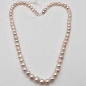 Lovely Natural Peach Freshwater Pearl 16" Strand Graduated 5mm to 8mm 110811C - PremiumBead Alternate Image 4