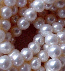 AAA Seven Blushing Bride Natural White 7-6.5mm FW Pearls 004497 - PremiumBead Alternate Image 4